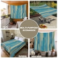 thumbnail image 6 of Blue Yellow Tapestry for Bedroom Wall Hanging Tapestry, Vintage Farmhouse Abstract Wooden Grain Ceiling Backdrop Tapestries Poster Blanket Wall Decor for Teens Room Living Room Dorm 55" x 73", 6 of 8