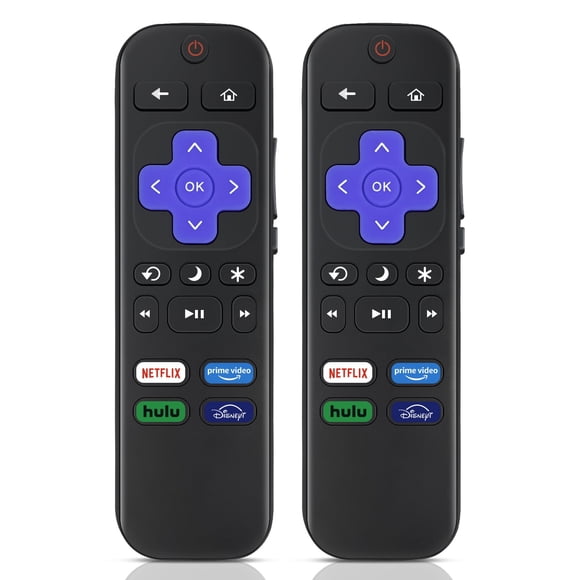 (2 Pack) Replacement Remote Control for Roku TV - Compatible with TCL/Hisense/Onn/LG/Philips/Sharp/Westinghouse/Element Roku Smart Television