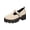 Beige, variant on Women's Leopard Print Mary Jane Shoes Chunky Lug Sole Platform Adjustable Buckle Strap Vintage Casual Dress Shoes