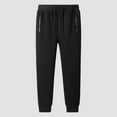 thumbnail image 6 of felwors Women's Fleece Lined High Waist Joggers - Zipper Pocket Warm Athletic Sweatpants Black, XXXXL, 6 of 8
