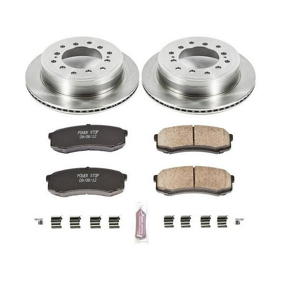 Rear Brake Pad and Rotor Kit - Compatible with 2010 - 2024 Toyota 4Runner 2011 2012 2013 2014 2015 2016 2017 2018 2019 2020 2021 2022 2023