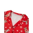 thumbnail image 4 of Christmas Family Matching Pajamas Set Cute Snowman Tops and Plaid Trousers Home Sleepwear Clothes for XMAS, 4 of 10