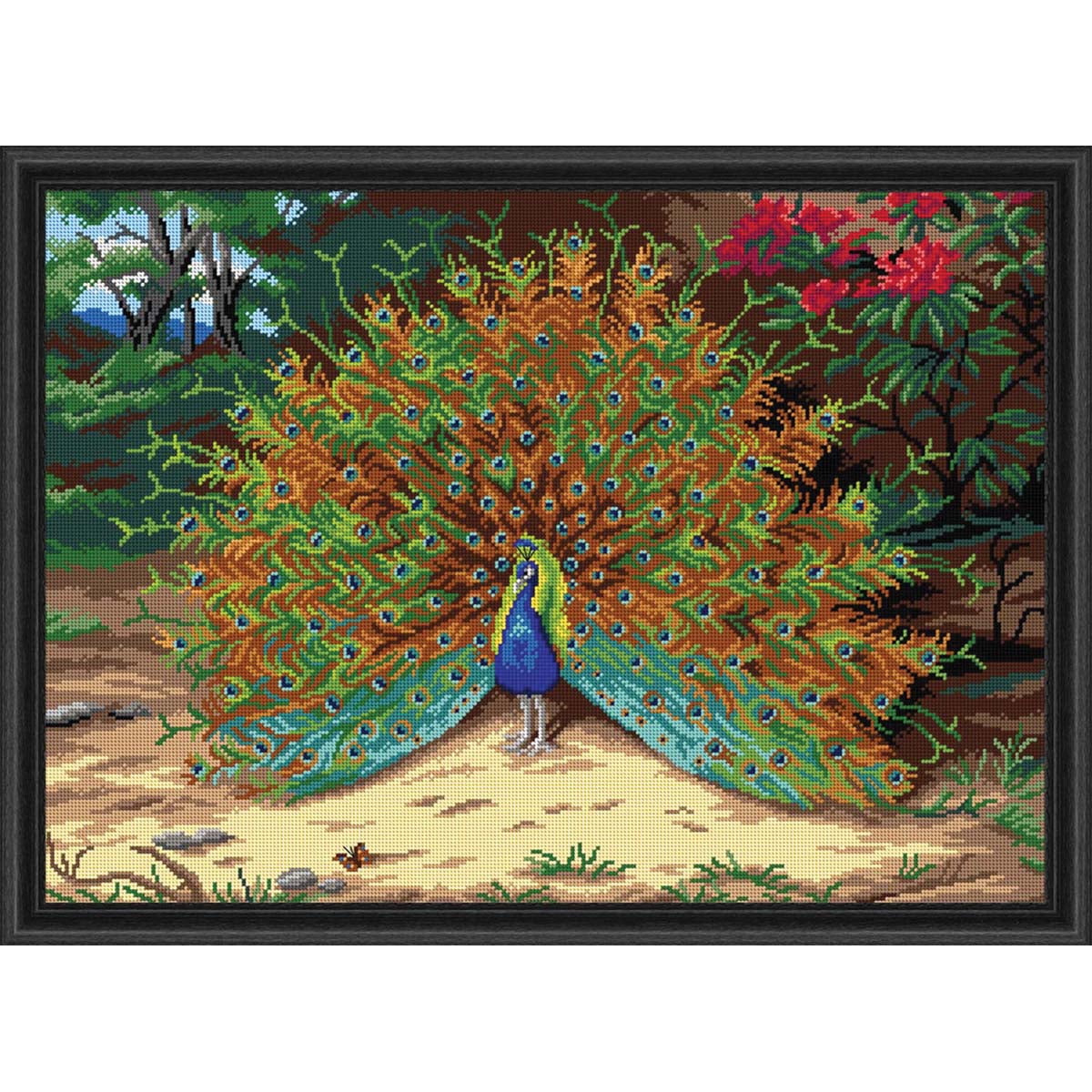 Orchidea Peacock Needlepoint Canvas - Walmart.com - Walmart.com