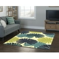 thumbnail image 2 of Linon Le Soleil Spring Hand Hooked Polypropylene 5'x7' Rug in Blue, 2 of 5