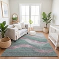 thumbnail image 7 of Addison Rugs Mayfield Premium Machine Washable Transitional Swirls Sage Rectangle Rug, 3' x 5', 7 of 7