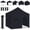 Black, variant on Eurmax Canopy 10' x 10' White Pop-up and Instant Outdoor Canopy with 4 Zipper Sidewalls