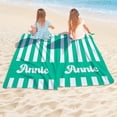 thumbnail image 4 of Personalized Beach Towel - Custom Microfiber Pool Towel - Personalize with Your Name - 30"x60" - Green, 4 of 9