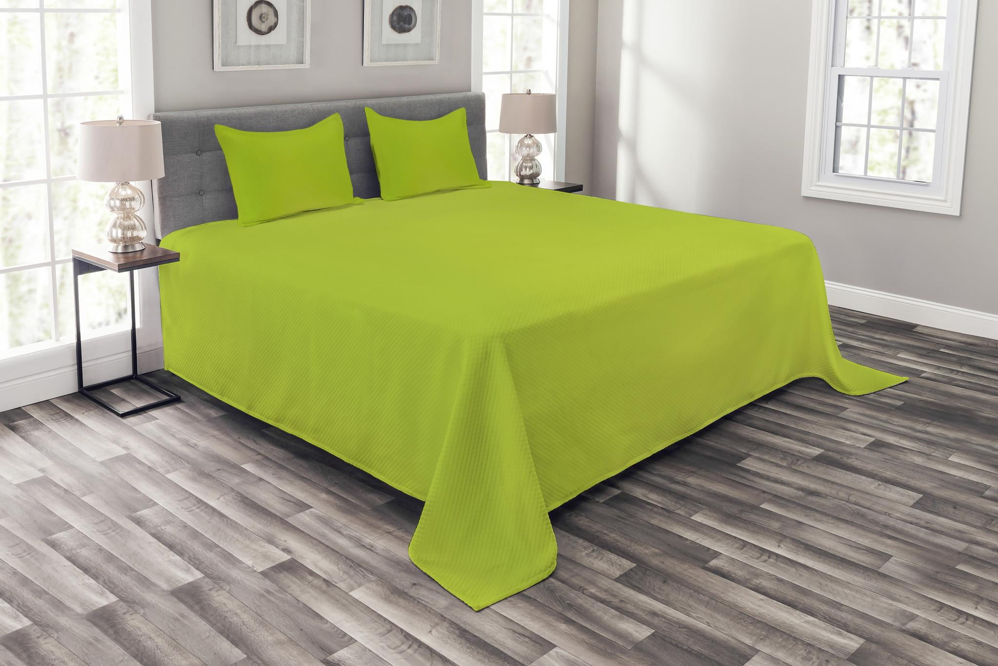 lime green bedding