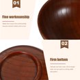 thumbnail image 3 of Cuenco para salsa para mojar, plato pequeño de madera, platos para servir, condimento sólido, 3 of 6