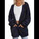 thumbnail image 3 of Cárdigan Extragrande de Punto Suave para Mujer con Bolsillos Negro XXL, 3 of 8