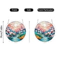 thumbnail image 5 of 3D Metal Puzzle, 2D Acrylic Hanging Ornament, 10 in Round, Cherry Blossom Mountain River, Patio Wall Decor, Wall Decorations for Bedroom, 2026 Decorations, 1 Pc, 5 of 5