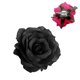 thumbnail image 5 of 5 broches de rosas artificiales con forma de flor, pinzas para el pelo, joyería decorativa, accesorio para ropa funeraria (negro), 5 of 8
