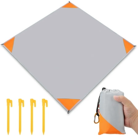 EEEkit Beach Blankets, Sand and Water Proof Outdoor Camping Mat with Bag, 55 x 59''