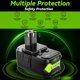 thumbnail image 3 of Batería 8.0Ah Mejorada 2Packs P108 18V Compatible con Ryobi 18V ONE+ Reemplazo de Batería P102 P103 P104 P105 P107 P109 P122 PBP002 PBP003 PBP004 PBP005 RB18L50 Baterías de Herramienta Inalámbricas, 3 of 10