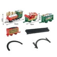 thumbnail image 6 of BAELLERT 1 Set Christmas Electric Track Train Toy with Locomotive Carriages Track Educational Christmas Classical Train Toy with Light Sound Toddlers Boys Girls Holiday Gift, 6 of 8