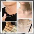 thumbnail image 3 of Lancharmed Silver Plated Necklaces for Women Glossy Cross Necklace Birthday Gifts for Women Friendship, 3 of 7