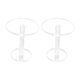 thumbnail image 5 of 2 piezas Pedestal Display Riser Stands Pedestal Jewelry Stand Clear Modern Photography Props Jewelry Stand Jewelry Rack de almacenamiento para llavero , 8 cm de alto Sunnimix Soporte de exhibición de joyería, 5 of 8