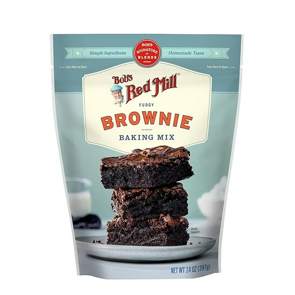 Bob's Red Mill Signature Brownie Baking Mix, 14oz (Pack of 1) - Non GMO, Kosher