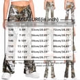 thumbnail image 2 of Grblisyd Girls Uniform Pants Kids Stretchy Elastic Waist Camo Maple Leaf Print Flare Pant with Pockets for 5-15 Years, 2 of 6