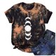 thumbnail image 4 of Camiseta con estampado de sol y luna para mujer, camiseta de manga corta con cuello redondo, camiseta informal divertida y bonita para chica adolescente OAVQHLG3B Store  lin121212, 4 of 4