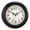Black, variant on Classic Iron Metal Wall Clock Silent Non Ticking Arabic Numerals Battery Operated Decor for Home Kitchen Bedroom