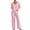 36#Pink, variant on Womens Lounge Sets 2 Piece Matching Pajamas Fall Fashion 2025 Ribbed Knit Outfits Long Sleeve Casual Sweatsuits Hot Pink XL