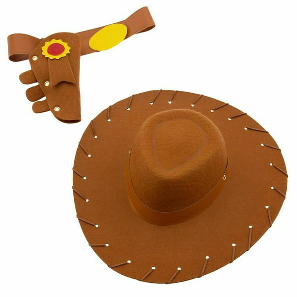 Disney Store Toy Story Sheriff Woody Costume Hat , Holster & Belt
