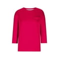 thumbnail image 3 of loopsun Plus Size Tops for Womens,Womens Summer Tops,Women Fashion Printed Regular Women Short Sleeves Round Neck Hot Pink L, 3 of 4