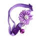 thumbnail image 5 of EeaseMX Collar adorable para mascotas, cadena creativa con flores para el cuello, a la moda, con cascabel para fiestas, para gatos y perros (violeta), 5 of 8