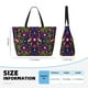 thumbnail image 4 of Fotbe Colorful Mexican Bolsa de Viaje para Playa - Resistente al Agua, Bolsa Tote de Gran Capacidad y Ligera con 7 Bolsillos para Mujeres y Hombres, 4 of 7