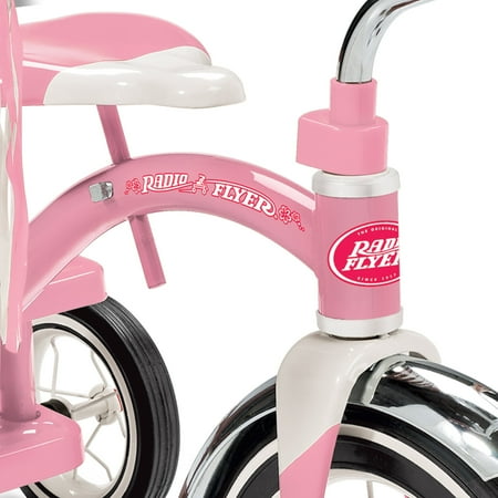 radio flyer classic pink dual deck tricycle
