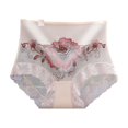 thumbnail image 4 of JINCBY Clearance,High Waist Lace Embroidered Panties Embroidered Sexy Mesh Thin High Waist Abdomen Lifting Hip Underpants Gift for Women, 4 of 4