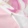 thumbnail image 4 of Homewish Minimalism Pink Stripes Bedding,Abstract Geometric Duvet Cover Full,Pink Reversible,3-Piece,1 Duvet Cover and 2 Pillowcases, 4 of 6