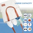 thumbnail image 4 of LUZZ Tennis Pickleball Bag Tote Shoulder Bag Versatile Sports Bag Present for Men Women Cream White Bag, 4 of 9