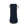 thumbnail image 2 of Unique Bargains Women's Round Toe Chunky Heels Ankle Booties Navy Blue (Size 7), 2 of 8