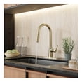 thumbnail image 2 of Modern Touchless Satin Brass Pull-Down Kitchen Faucet, 2 of 9