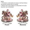 thumbnail image 5 of Lwlmwt Santa Ornament 8-inch 2D Flat Acrylic Santa Carousel Display Stand Ideal for Christmas Decorations, Desktop Ornament and Holiday Gift, 5 of 7