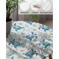 thumbnail image 5 of Marine Sea Turtle Starfish Coral Fitted Round Tablecloths Elastic Edged Table Covers 45"-54",Seamless Ocean Life Theme Waterproof Dining Room Kitchen Table Cloth for Holiday Party Tables Decor, 5 of 8