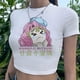 thumbnail image 1 of Mitsuri goth fairycore trashy crop top Mujer Estética yk2 Lindas Camisetas, 1 of 4