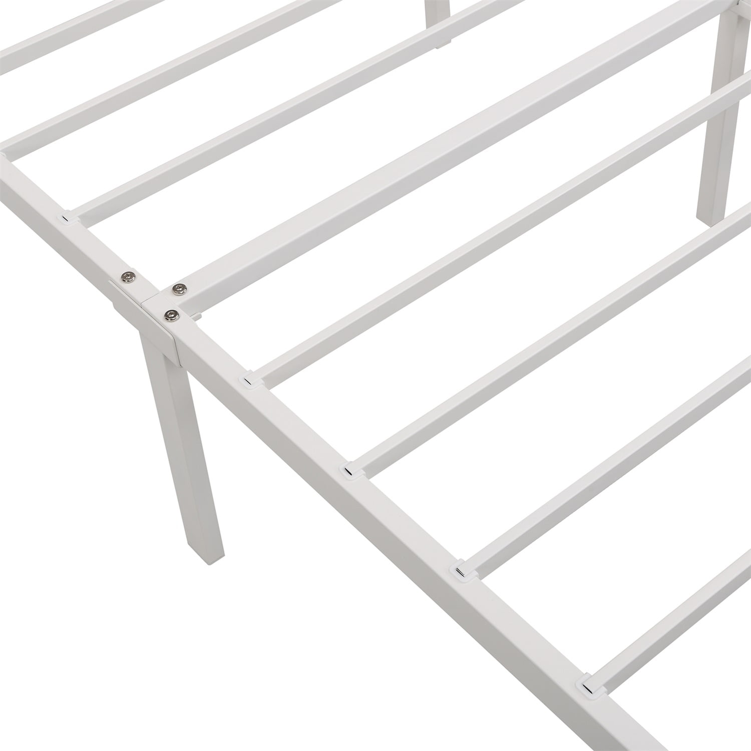 Kadyn Platform Queen Bed Frame with Headboard, Strong Metal Slats Support, No Box Spring Needed, Metal Platform Bed Frame for Bedroom, Beige&Queen Kadyn Platform Queen Bed Frame with Headboard, Strong Metal Slats Support, No Box Spring Needed, Metal Platform Bed Frame for Bedroom, Beige&Queen