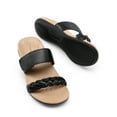 thumbnail image 4 of DREAM PAIRS Women's Arch Support Slides Flat Sandals Soft Cushion Slippers With Adjustable Straps, 4 of 7