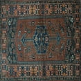 thumbnail image 1 of Ahgly Company Indoor Square Persian Light Blue Traditional Area Rugs, 3' Square, 1 of 4
