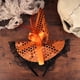 thumbnail image 4 of 2 piezas de sombrero de Halloween diadema de bruja disfraz de fiesta de disfraces gorro de lentejuelas de encaje fruncido para decoración naranja, 4 of 5