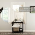 thumbnail image 3 of VHC Brands Burlap Antique White Farmhouse Primitive Curtains Tier Set of 2 L36xW36, 3 of 6