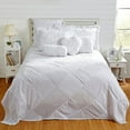 thumbnail image 2 of Better Trends Ruffled Chenille Bedspread King, Sage, 2 of 2
