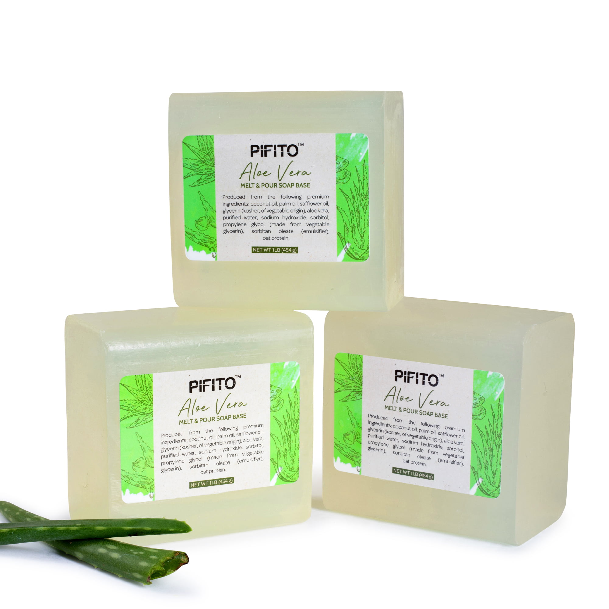 Pifito Aloe Vera Melt and Pour Soap Base (3 lb) │ Premium 100% Natural  Glycerin Soap Base │ Luxurious Soap Making Supplies 