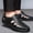Black, variant on Genuine Hollow-Out Men's Casual Sandals