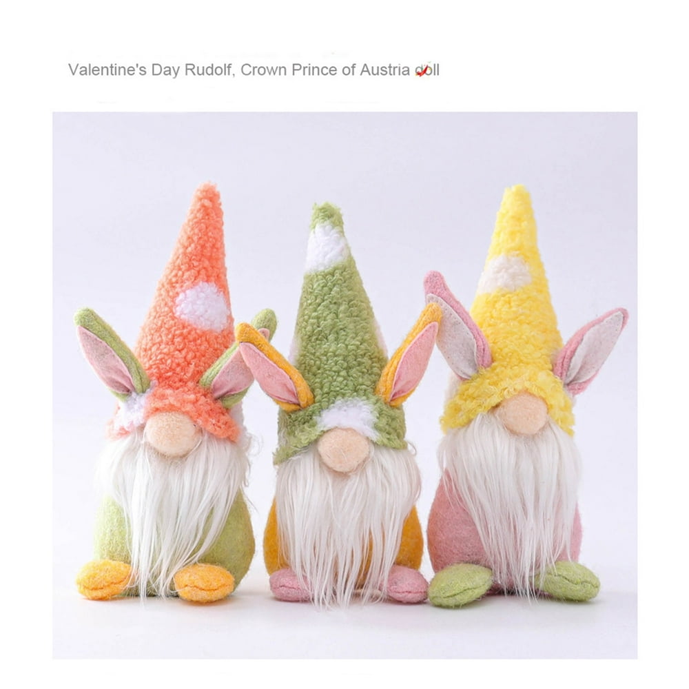 Easter Bunny Gnomes PlushEaster Gnome Decor Easter Home Decoration