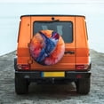 thumbnail image 6 of Naloa Vibrant Hummingbird Watercolor Art PVC Leather Spare Tire Wheel Cover Spare Tire Cover, for Car Truck SUV Camper Trailer Universal Fit(14-17in)-17 inch, 6 of 6