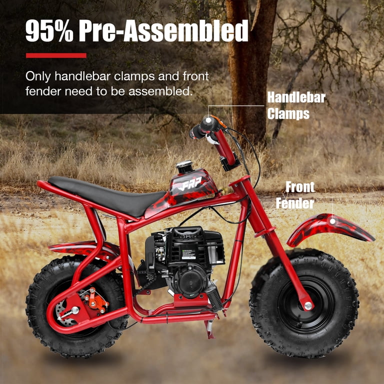 colem 50cc mini gas power dirt bikes Red / Basic
